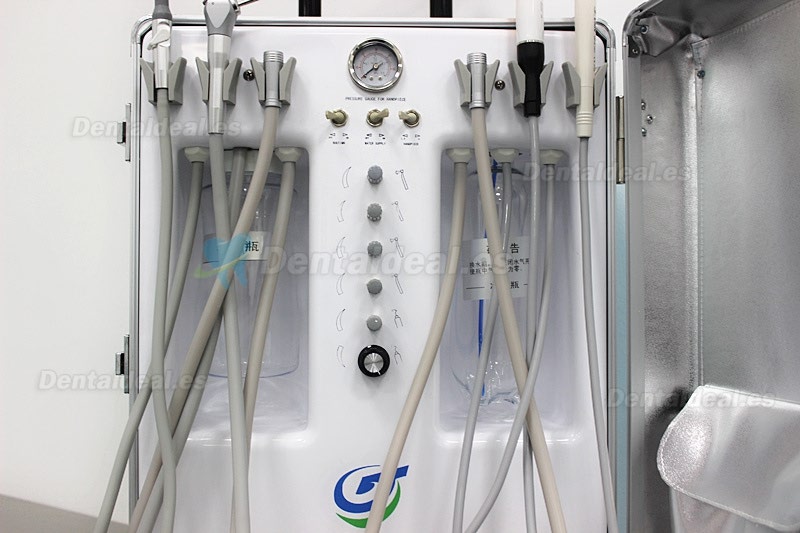 Greeloy® Unidad Dental Portátil GU-P206S con Escalador y Lámparas de Polimerización